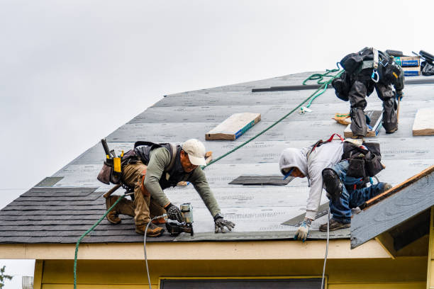 Professional Flat Roof Repair technician working in North Liberty, IN